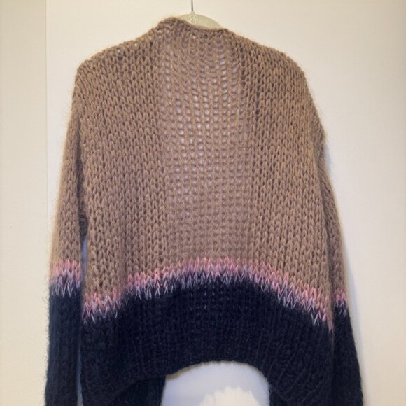 Maiami Sweaters - Maiami Mohair Bomber Cardigan, Ombre